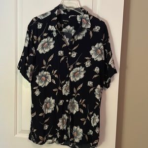 Barney Cools button down Men’s Hawaiian shirt in shades of blue